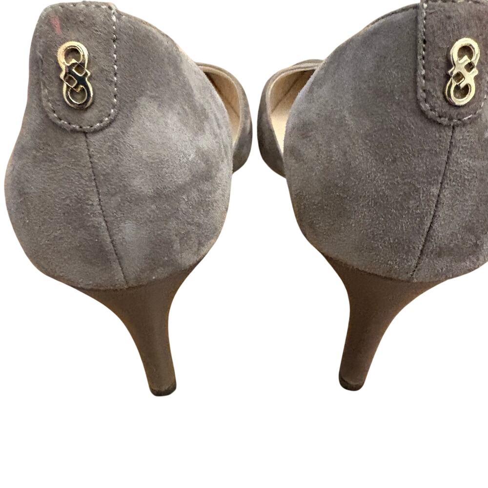 Cole Haan Grey Suede and Leather D’Orsay Heels 8 - Picture 8 of 9